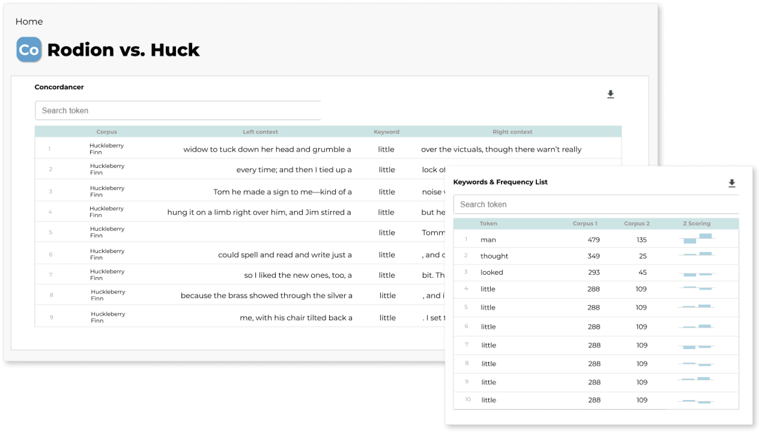 Dashboard mock